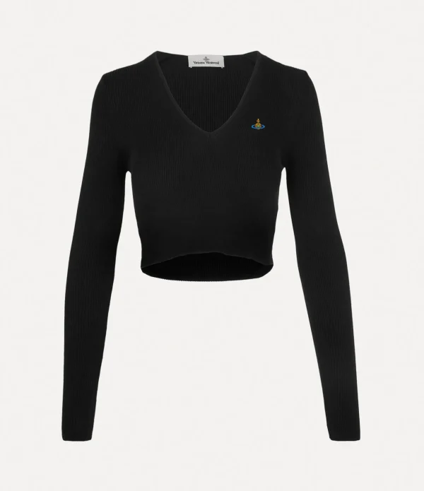 Bea Cropped V-neck