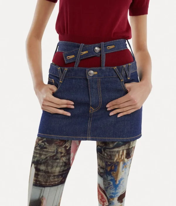 Double Waistband Foam Skirt