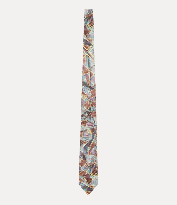 Draped Tartan Tie 8.5cm