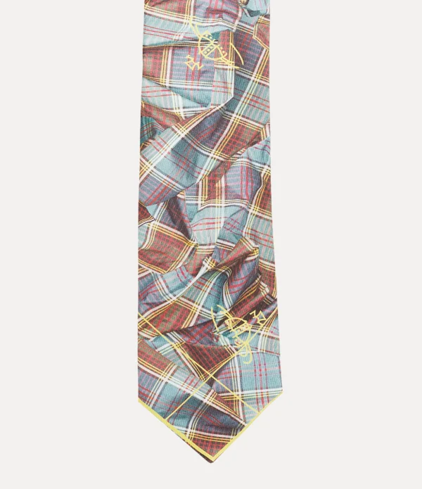 Draped Tartan Tie 8.5cm