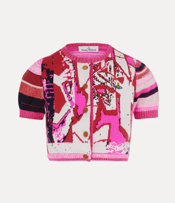 Graffiti Cropped Cardi