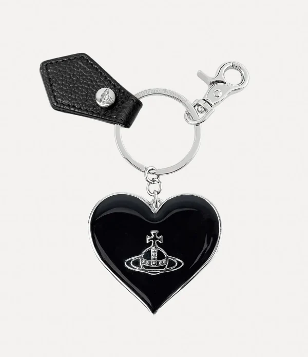 Grain Leather Mirror Heart Orb