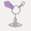 Hammered Orb Keyring