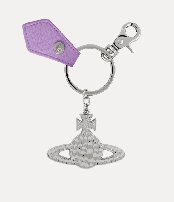 Hammered Orb Keyring
