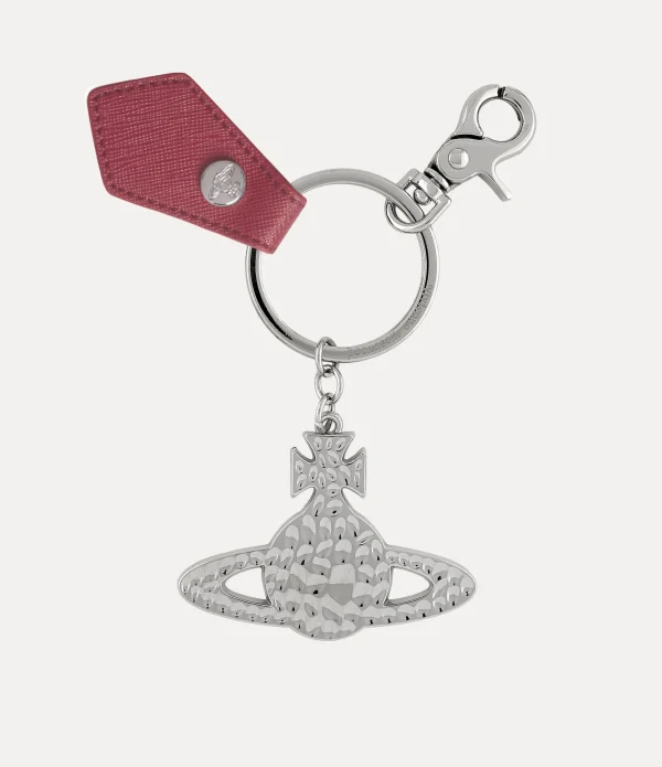 Hammered Orb Keyring