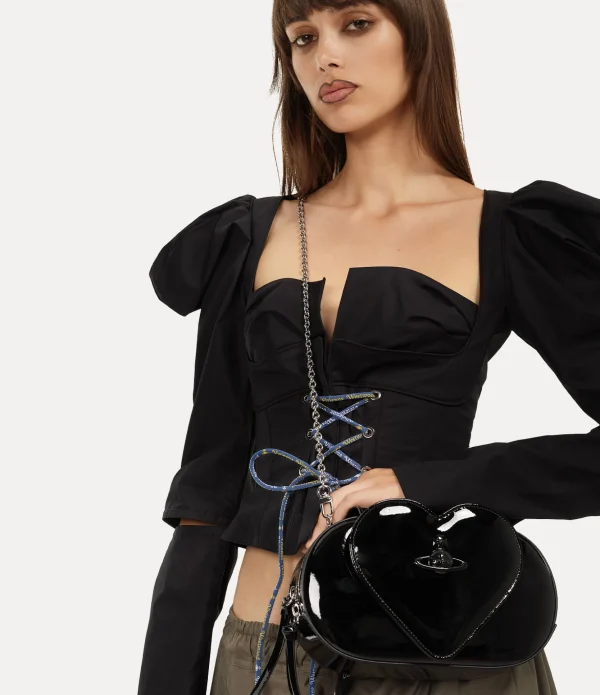 Jonny Heart Flap Crossbody Bag