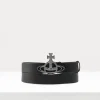 Line Orb Buckle Belt/gunmetal