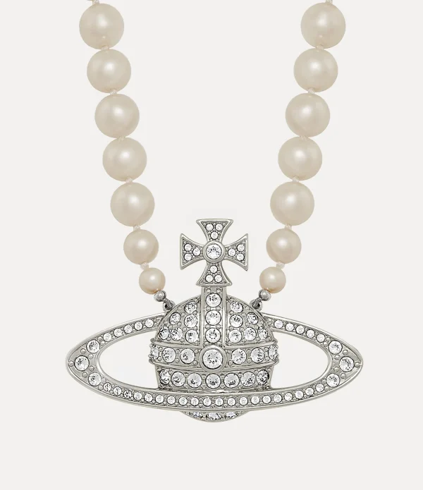 Man. Bas Relief Pearl Necklace