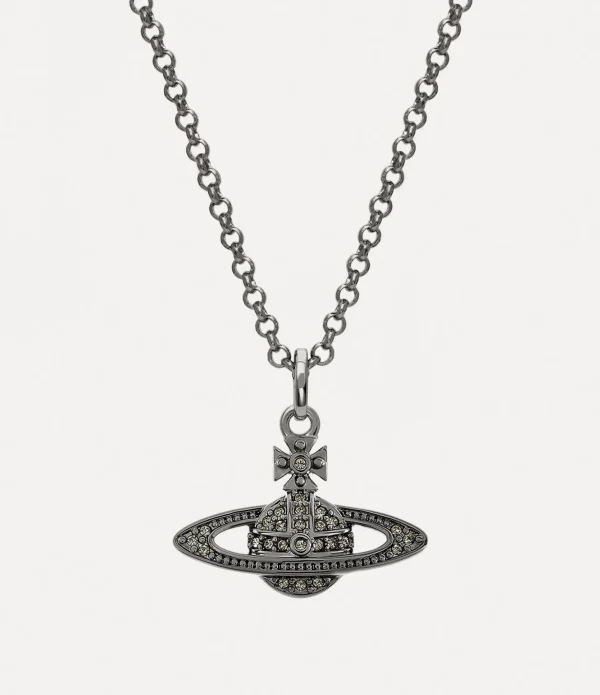 Man. Mini Bas Relief Orb Pendant Necklace