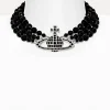 Messaline Three Row Choker