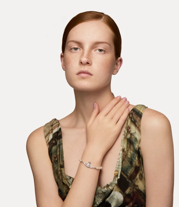 Mini Bas Relief Pearl Bracelet