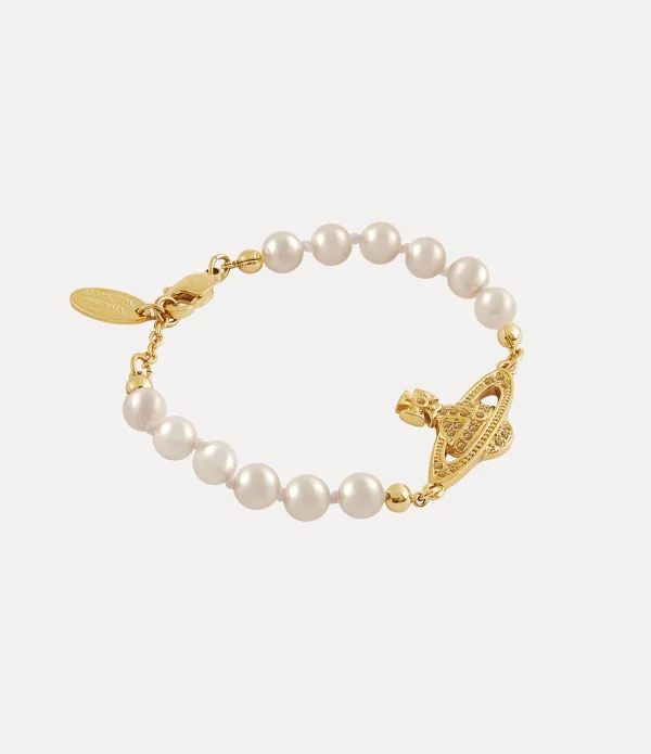 Mini Bas Relief Pearl Bracelet