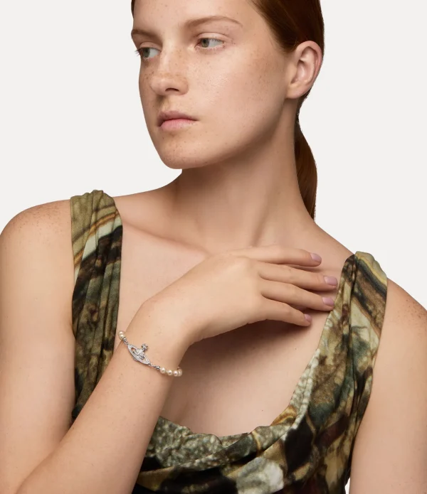 Mini Bas Relief Pearl Bracelet