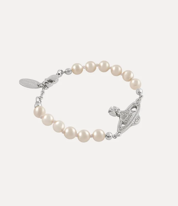 Mini Bas Relief Pearl Bracelet