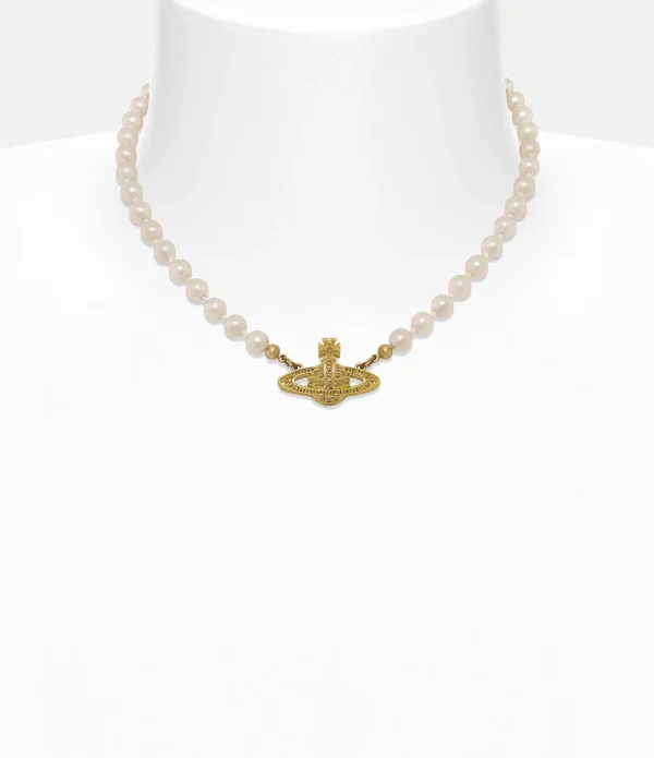 Mini Bas Relief Pearl Choker
