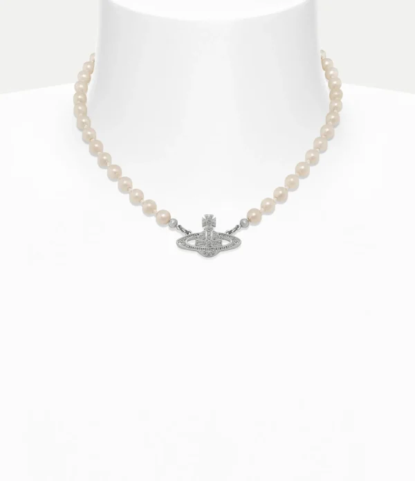 Mini Bas Relief Pearl Choker