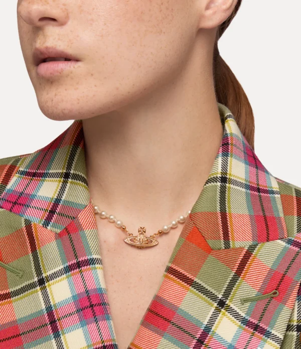 Mini Bas Relief Pearl Choker