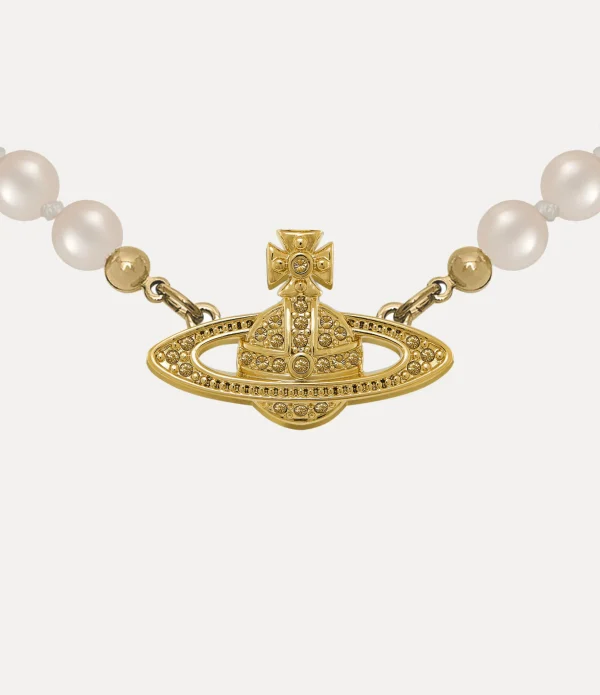 Mini Bas Relief Pearl Choker