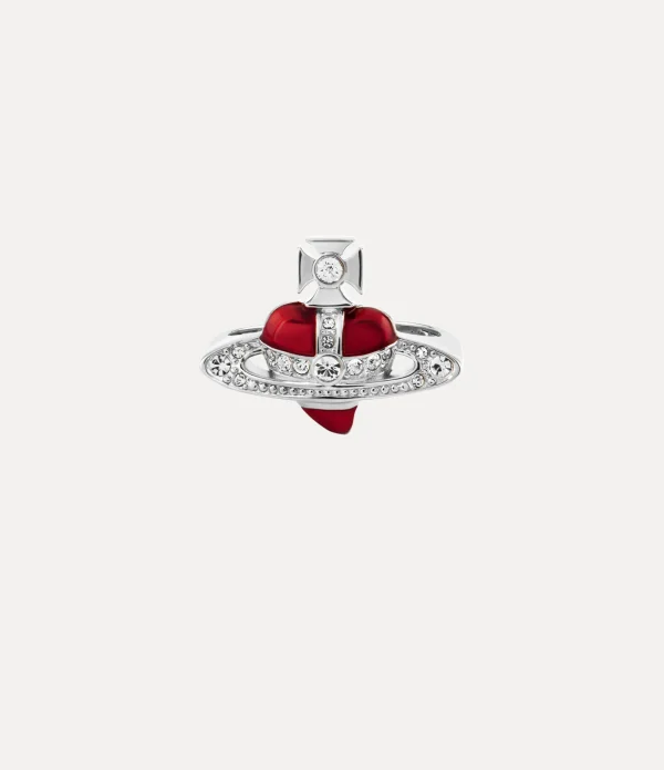 New Diamante Heart Ring