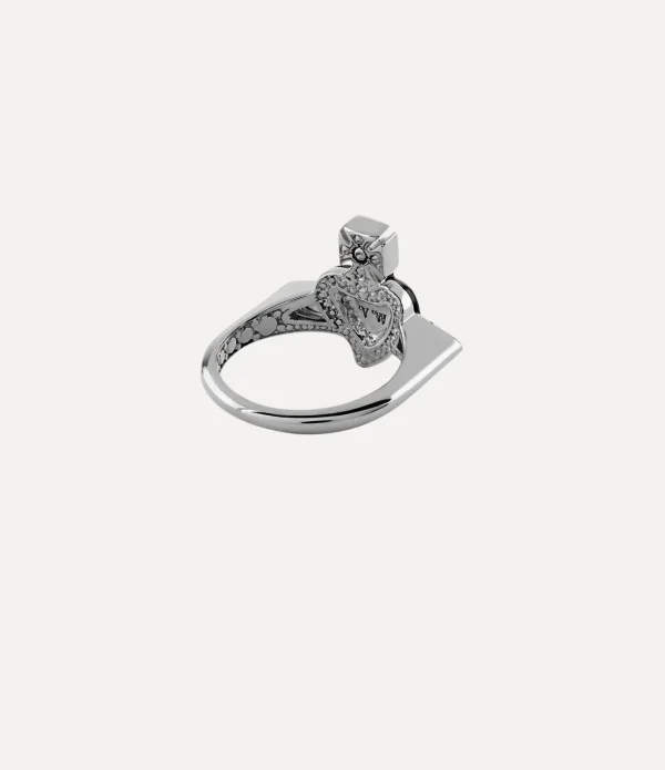 New Diamante Heart Ring