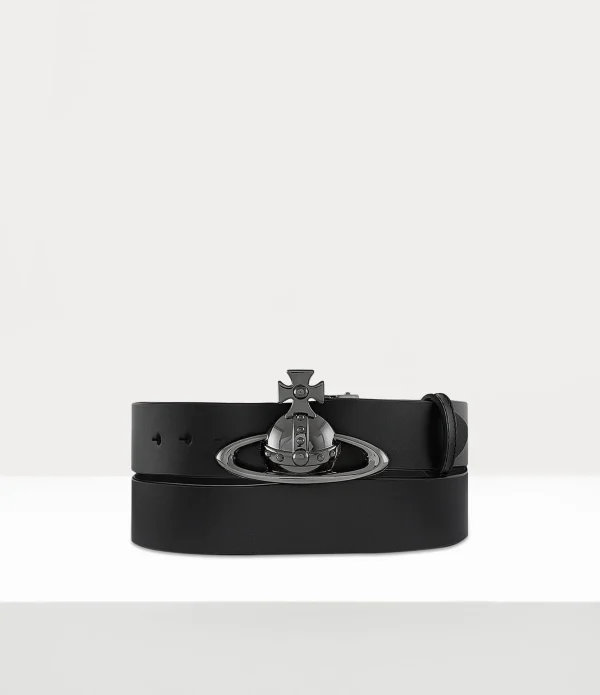 Orb Buckle Belt/gunmetal