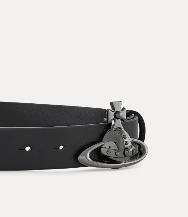 Orb Buckle Belt/gunmetal