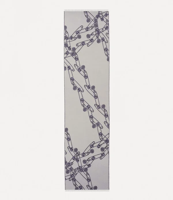 Safety Pin Cross Over Scarf
