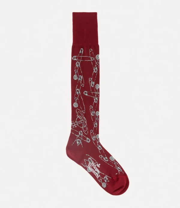 Safety Pin High Sock