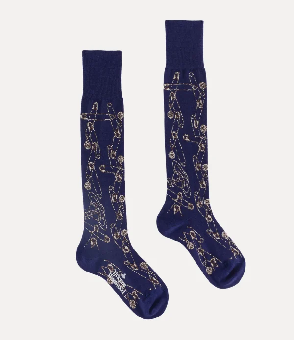 Safety Pin High Sock