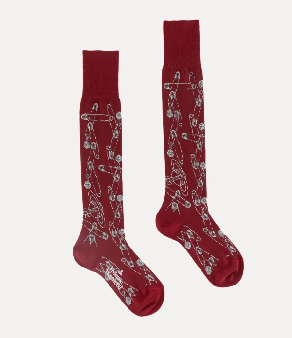 Safety Pin High Sock