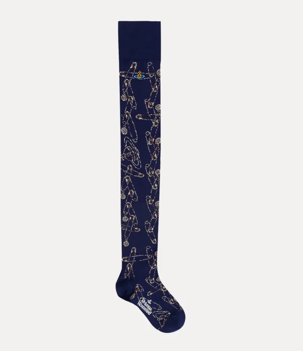 Safety Pin Over The Knee Socks