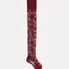 Safety Pin Over The Knee Socks