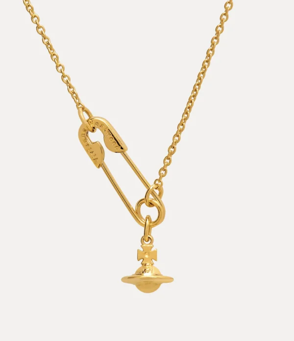 Safety Pin Pendant Necklace