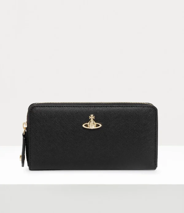 Saffiano Biogreen Cl Zip Round Wallet