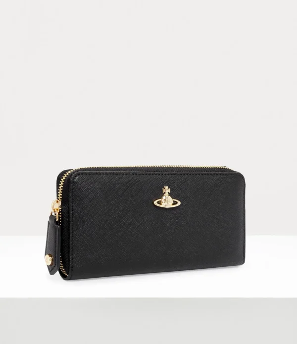 Saffiano Biogreen Cl Zip Round Wallet
