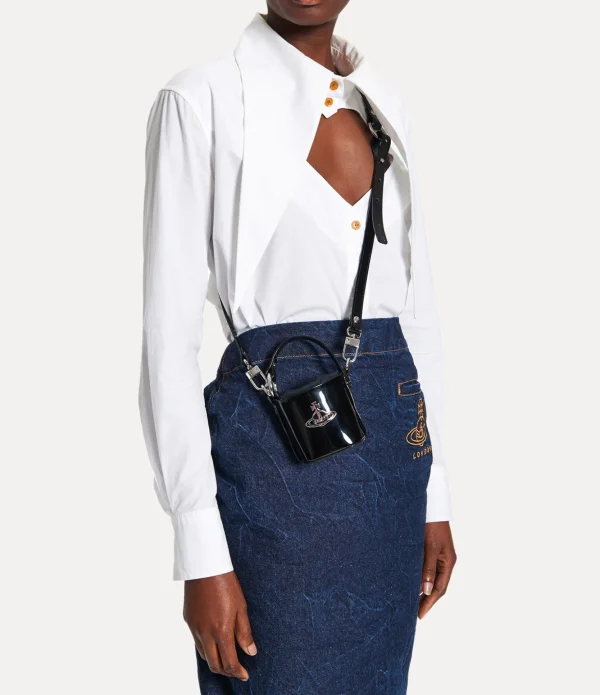 Shiny Patent Mini Daisy Bag