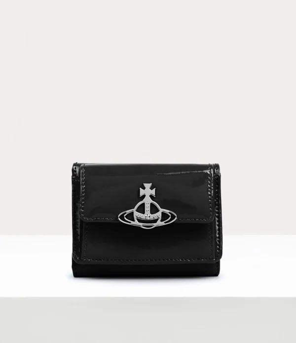Shiny Patent Small Flap Purse