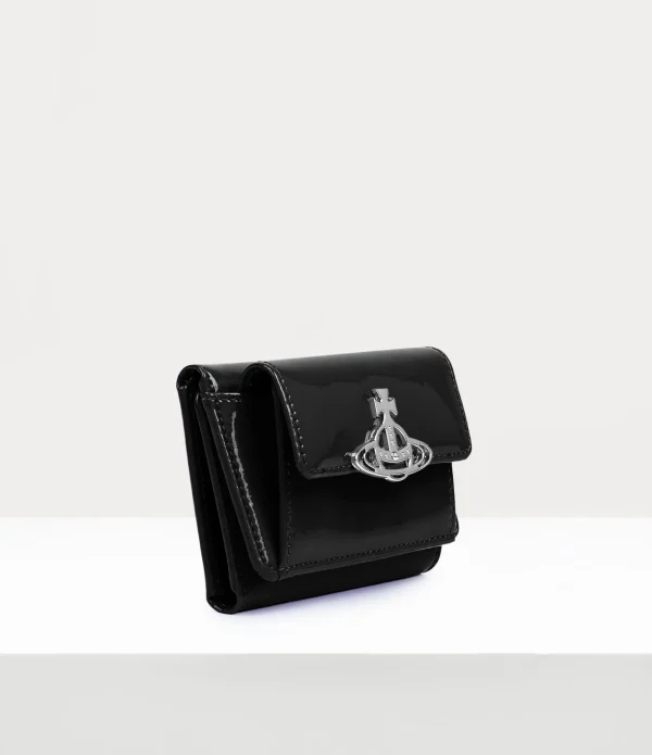 Shiny Patent Small Flap Purse
