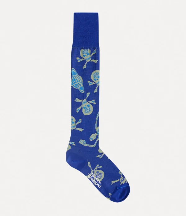 Skull High Sock