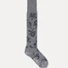 Skull High Sock