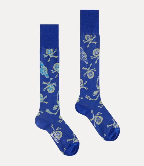 Skull High Sock