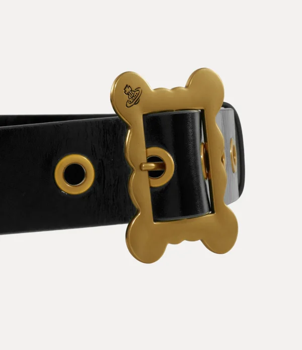 Slim Wide Frame Buckle Belt