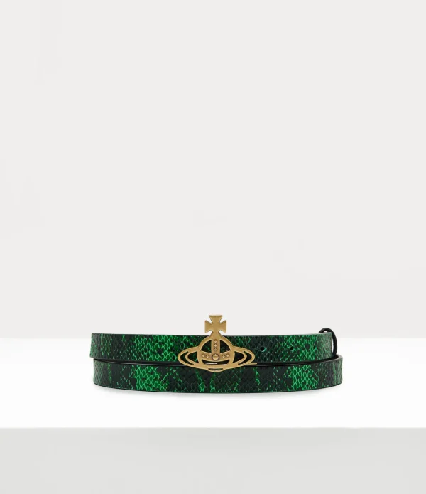 Small Line Orb Buckle Belt