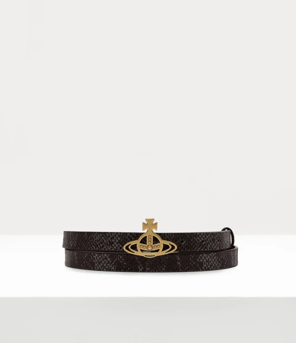 Small Line Orb Buckle Belt