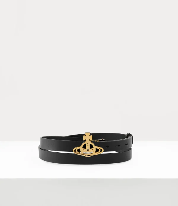 Small Line Orb Buckle Belt