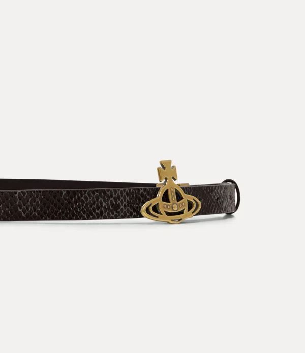 Small Line Orb Buckle Belt