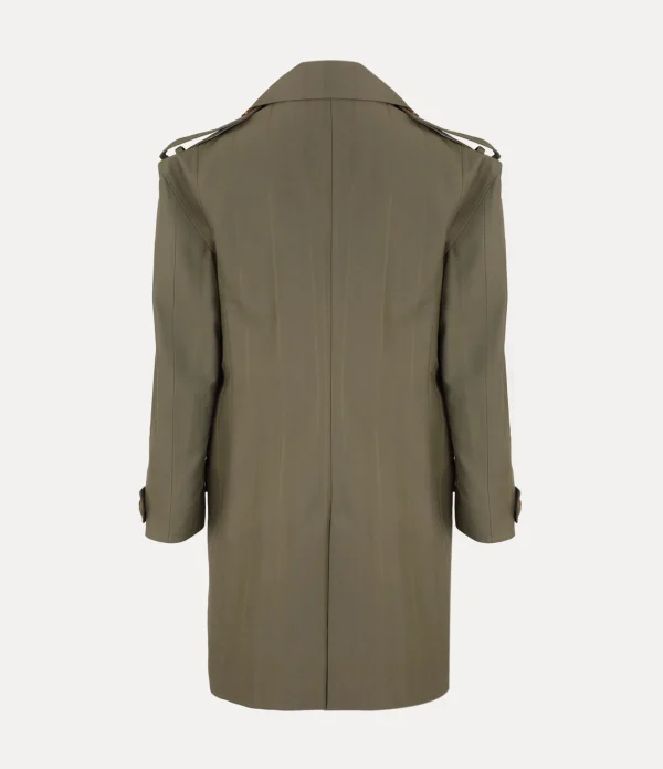 Stripped Trench Coat